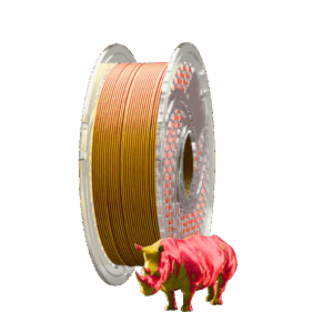 Dual Silk PLA Golden Scarlet Filament 750g, 1.75mm